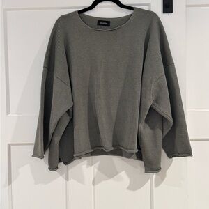 Eskandar Knit Sweater in Grayish Green